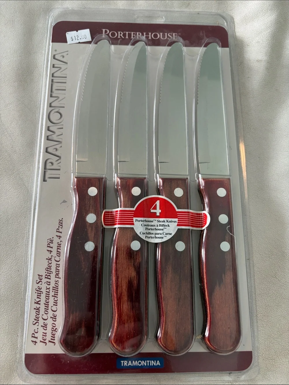 NIP TRAMONTINA PORTERHOUSE FOUR STEAK KNIFES